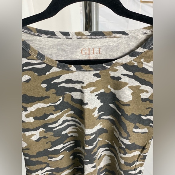 Camo long sleeve t-shirt cotton blend small NWOT G.I.L.I - Picture 4 of 10